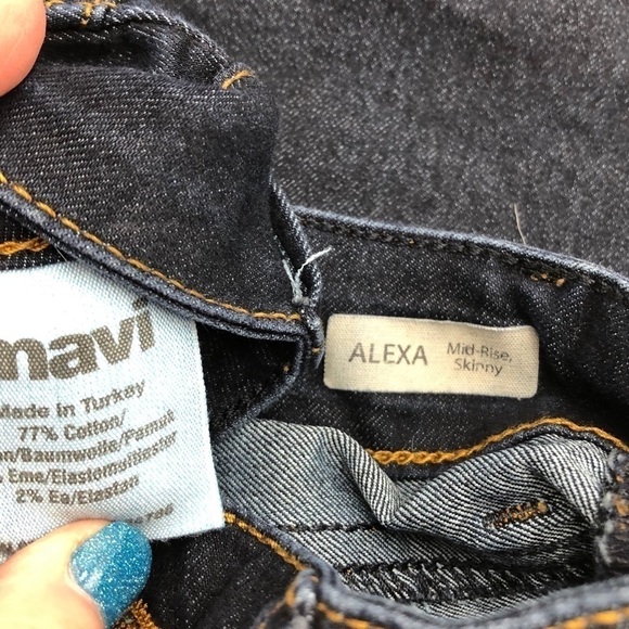 MAVI Alexa Mid Rise Skinny Ankle Jeans-Size 25 Short - Picture 6 of 7
